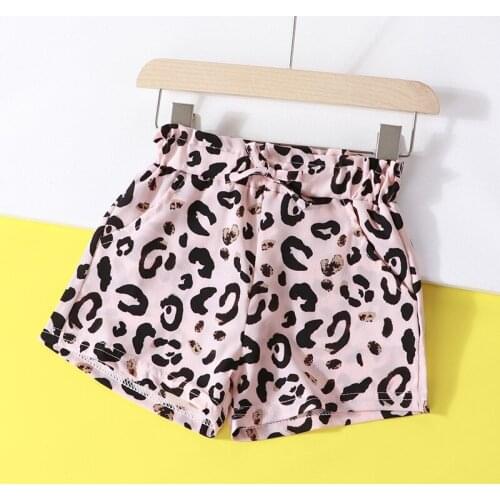 Baby Girls Summer Shorts Infant Short Pants Kids Clothes Children Leopard Print Trousers Toddler Bottoms 2 -6 Years Clothing