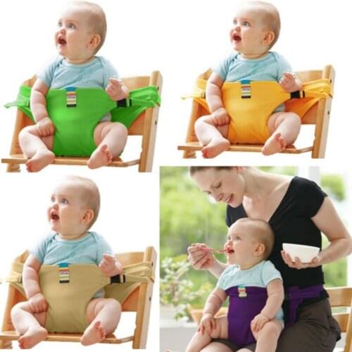 Baby Portable Seat Lunch Chair Seat Stretch Wrap Dining Chair Safety Belt Feeding Chair Harness Baby Booster Seat