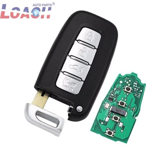 4 Buttons Remote Smart Car Key For Hyundai 433MHz ID46 PCF7952 Chip I30 I45 Ix35 Genesis Equus Veloster Tucson Sonata Elantra