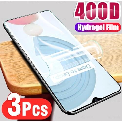 3PCS Full Cover Hydrogel Film For OPPO Realme C21 Phone Film Screen Protection For RealmeC21 Realmi Realmy C 21 6.5" Not Glass