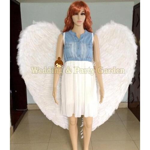 Cosplay heart-shape cos fashion feather wing stage lagre props pure handmade Fashion angel wing props model catwalk shows