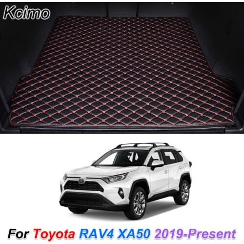 The Trunk Floor Leather Liner Car Trunk Mat Cargo Compartment Floor Carpet for Toyota RAV4 2019-Present