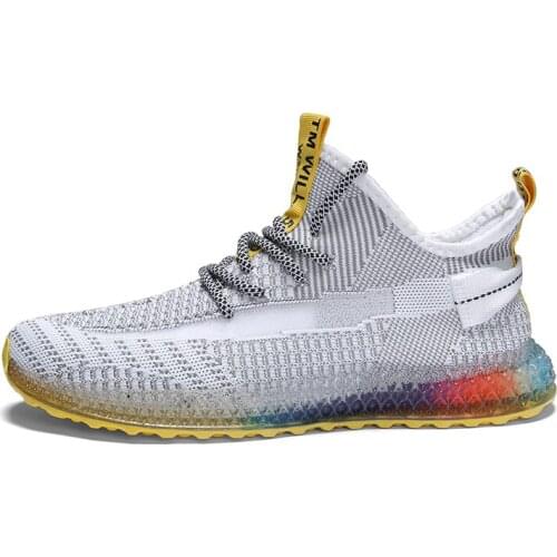 Rainbow Sport Running Men Shoes Air Mesh Breathable Mens Jogging Sneakers Casual Color Shoes Lightweight Zapatillas De Deporte