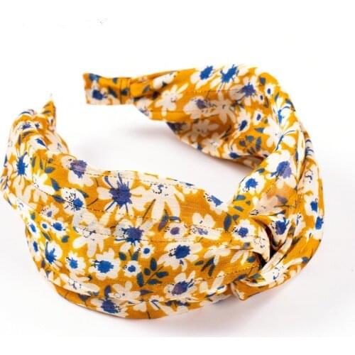 Small Floral Headband Spring Fashion Knotted Ladies Headscarf European And American Creative New