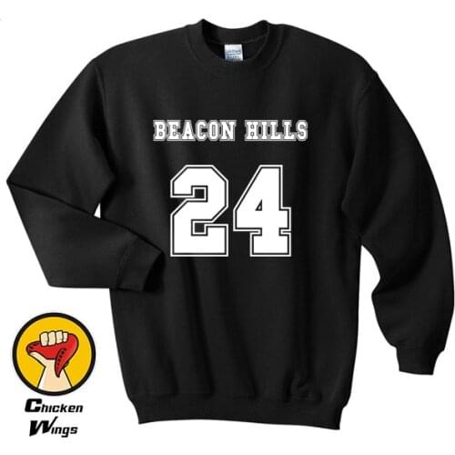 Beacon Hills Teen Wolf Sweatshirt Clothing 24 Crimson Red Women Sweatshirt -C831