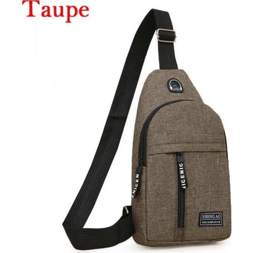 Male Women Nylon Waist Pack Sling Bag Crossbody Outdoor Sports Shoulder Chest Daily Picnic Canvas Messenger Pack