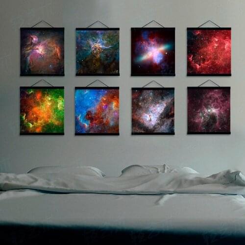 New Factory Direct Modern Beautiful Hubble Space Telescope Universe Galaxies Sacpe Poster Abstract Oil Painting Wall Art Canvas