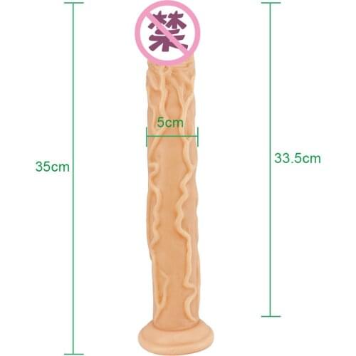 35cm Super long Dildo Strap-On Penis Adjustable Strapon Big Dildo Realistic Sex Toys for Lesbian Couples Suction Cup Dildo