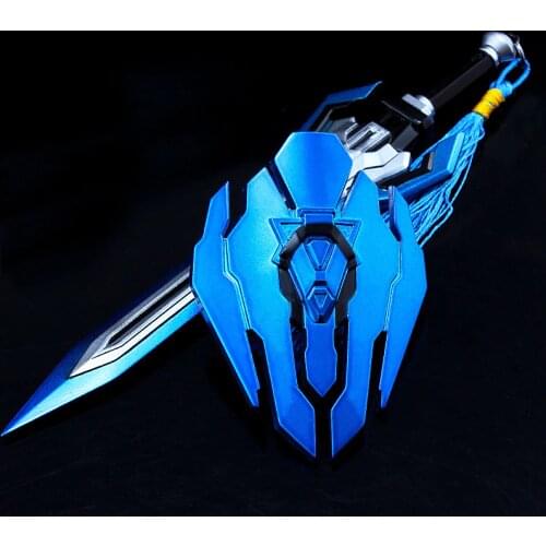 Game Weapon Surroundings, Psyc Sword And Shield Set, Alloy Weapon, Weapon Toy Decoration Model