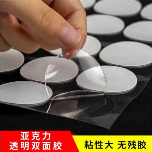 Transparent Non-marking Removable Adhesive Acrylic Double-sided Adhesive Balloon Dot Adhesive Round Nano Adhesive Sticker