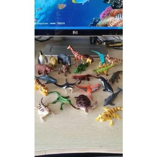 PVC FIGURE Simulation animal marine forest dinosaur wildlife model toy 15pcs/set