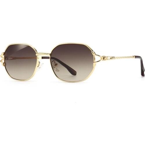 Classic Luxury Brand Designer Square Sunglasses Men Women Fashion Vintage Travel Driving Metal Sun Glasses Male Shades UV400