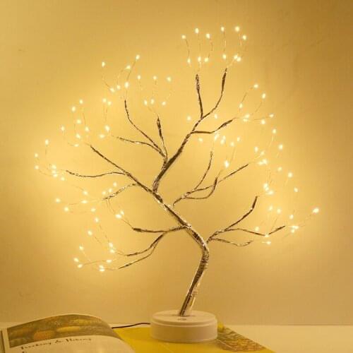 LED Night Light Atmosphere Christmas Tree Night Lamp For Home Kids Bedroom Decor Fairy Lights Bedside lamps Holiday lighting
