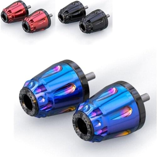 High Quality Motorcycle Handlebar Grips End Handle Bar Cap End Plug Metal Motorbike Accessories 7/8'' 22mm Universal