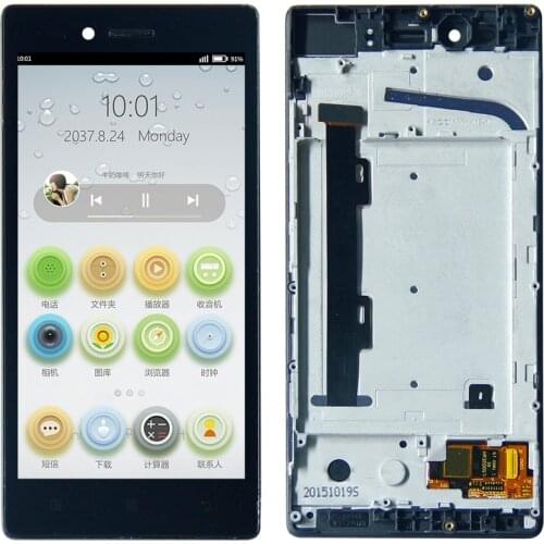 High Quality For 5.0" Lenovo Vibe shot Z90 Z90-7 LCD Display Touch Screen Digitizer Assembly With Frame Free Tools
