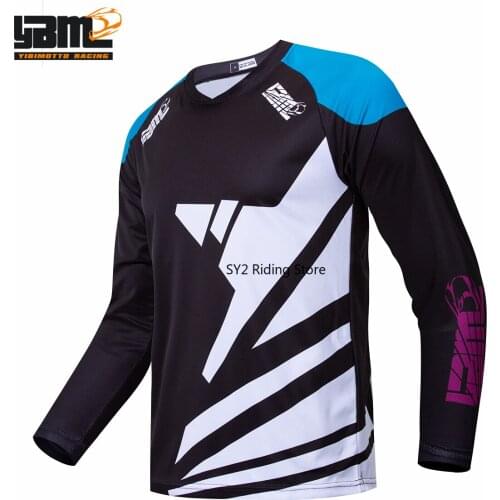 YBM Moto motocross jersey maillot ciclismo hombre dh downhill jersey off road Mountain spexcec clycling long sleeve mtb Jersey