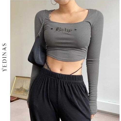 Yedinas Women's Knitted T-shirts