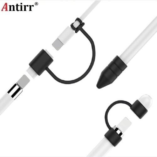 Anti-lost Cap Holder Nib Cover Dust-proof For Lightning Cable Adapter Tether Kit Lightweight Silicone for iPad Pro Apple Pencil