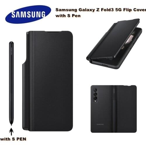 100% Original Samsung Galaxy Z Fold3 5G Flip Cover With S Pen Brand New Sealed Antimicrobial Material phone case
