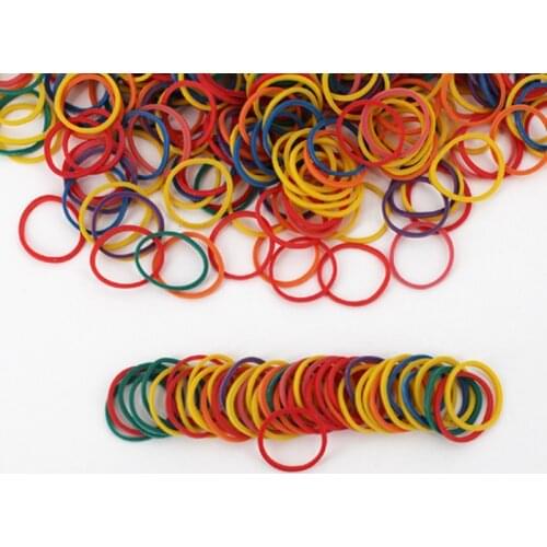 100Pcs Colorful Mini Rubber Bands Elastic Band Dog Cat Hairpin Grooming Accessories Hair Band Ties Rope Stationery Holder