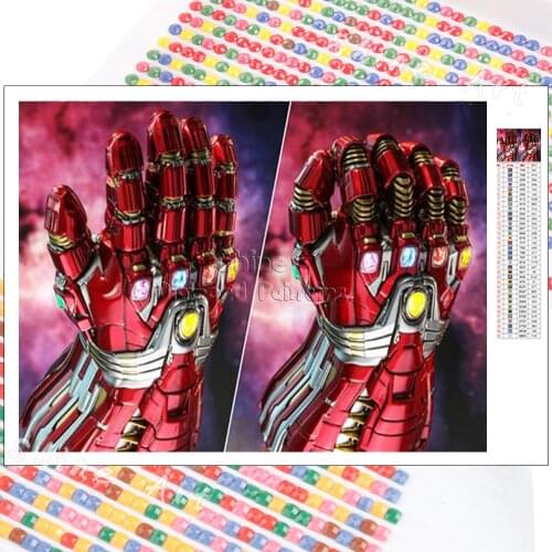 Diamond Painting Marvel Avengers 5D DIY Full Drill Mosaic Iron Man Crystal Kits Rhinestone Embroidery Art Home Decoration Gifts