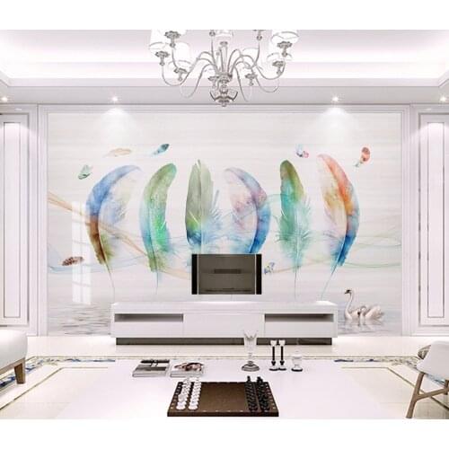 Bacaz papel de parede 3D Beautiful French Victorian Peacock Birds Wall paper 3D wallpaper murals Living Room Bedroom Wallpaper