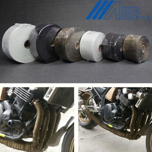 FREE SHIPPING Motorcycle Muffler Thermal Exhaust Tape Header Heat Wrap Resistant Downpipe For Motorcycle Car Accessories