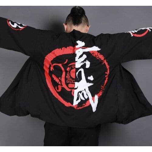 Blouses male hawaiian shirt men Japanese kimono cardigan harajuku Japanese streetwear clothing cool blouse male shirt KK2831