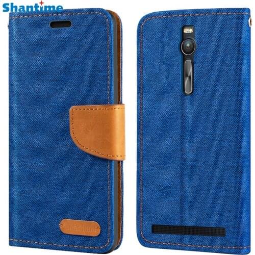 Oxford Leather Wallet Case For Asus Zenfone 2 ZE551ML 5.5" With Soft TPU Back Cover Magnet Flip Case For Asus Zenfone 2 ZE551KL