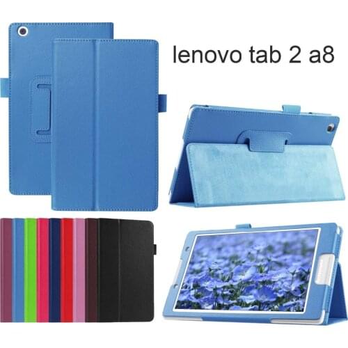 PU Leather Cover Case for Lenovo Tab2 A8 A8-50F A8-50LC Flip Stand Tablet Case Bracket for Lenovo Tab 3 8 TB3-850F TB3-850M capa