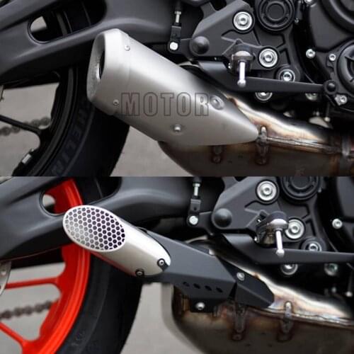 CNC aluminium FOR YAMAHA MT-07 2018 2019 2020 MT07 MT 07 Motorcycle Accessories Motor Style exhaust cover Exhaust Muffler Pipe