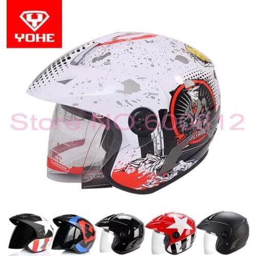 Eternal YOHE ABS cross-country motorcycle helmet warm winter electric bicycle motorbike half face helmets four seasons YH887A