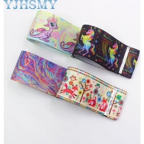 I-19812-1905, 38mm 5 yards Cartoon thermal transfer grosgrain ribbon, bow DIY accessories
