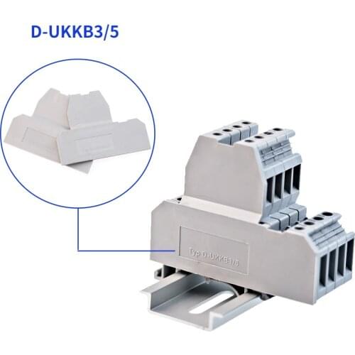D-UKKB3/5 for UKKB-3 And UKKB-5 Terminal Block Accessories End Cover Plate Din Rail Terminal Blocks 10pcs