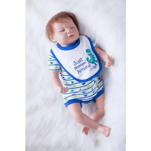 20" reborn baby dolls toys magnetic mouth silicone dolls child love birthday new year gift bebe real reborn bonecas