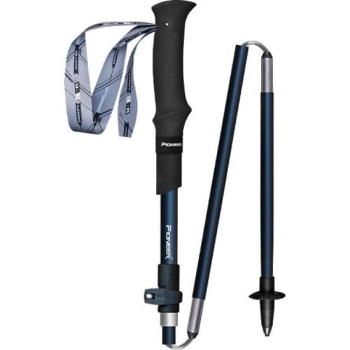 Lightweight carbon fiber walking stick fashion portable outer lock telescopic folding crutch high load-bearing hiking equipment