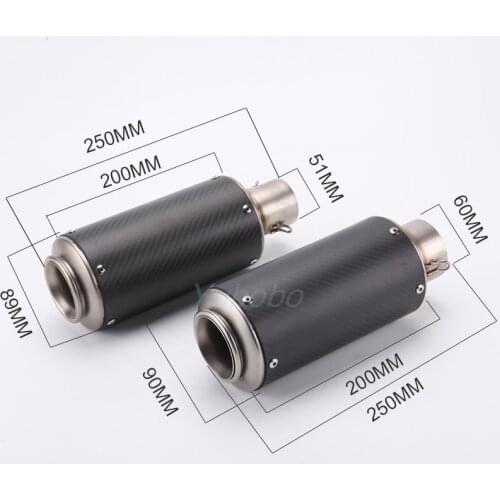 Modify Universal Motorcycle Exhaust Pipe S1000RR GSR750 Z900 Ninja 400 FZ6 Motocross Muffler System Silencer Pit Dirt Pot Escape