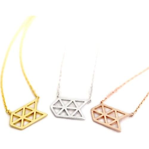 Fashion arrow necklaces Personalities mesh arrow pendant necklace Geometric rules of netting necklaces for women