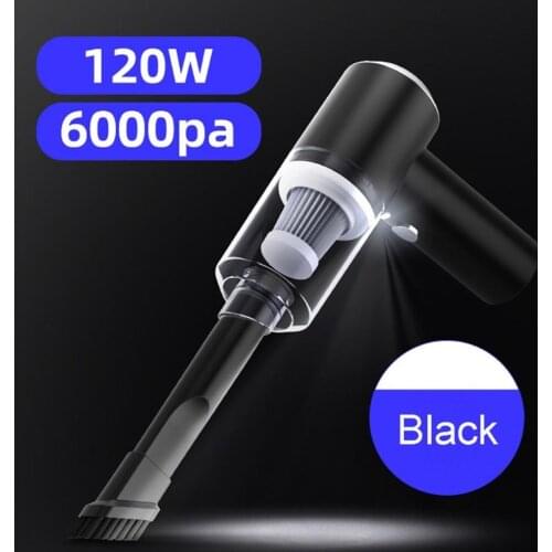 Powerful Mini Car Vacuum Cleaner With LED Light Lasting Suction No Attenuation Low Noise Fast Vacuum Cleaner