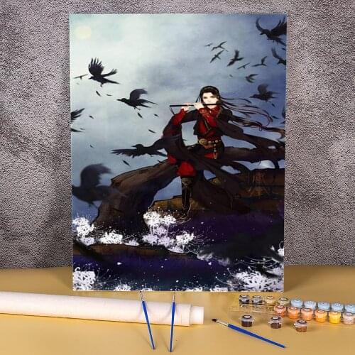 Mo Dao Zu Shi DIY Paint By Numbers Complete Kit Acrylic Paints 50*70 Painting On Canvas Wall Decoration Crafts For Handiwork