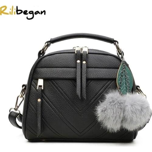 New Tassel Top-Handle Handbag Bag Women Cute PU Leather Women Shoulder Bag Women Fashion Messenger Crossbody Bag Women