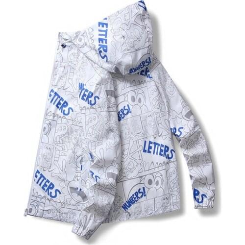 New Vogue brand mens casual lover jacket hip-hop windbreaker hooded jacket zipper parka mens summer jacket mens thin jacke