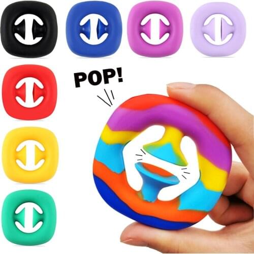 Snapperz Pop Fidget Toy Antistress Relaxing Squeeze Sensory Toys Hand Grip Ball Stress Reliever Gift For Children Adults 1PCS