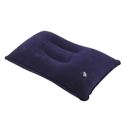 Portable Inflatable Flocked Air Pillow for Rest Bed Travel Cushion