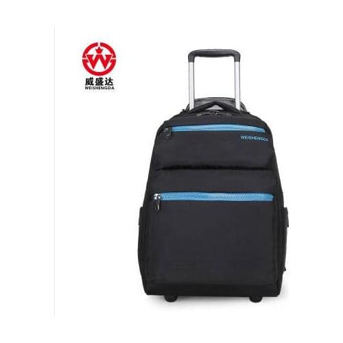 WEISHENGDA travel Trolley backpack wheeled backpack men carry on hand Luggage bags Rolling luggage backpack on wheels Suitcase
