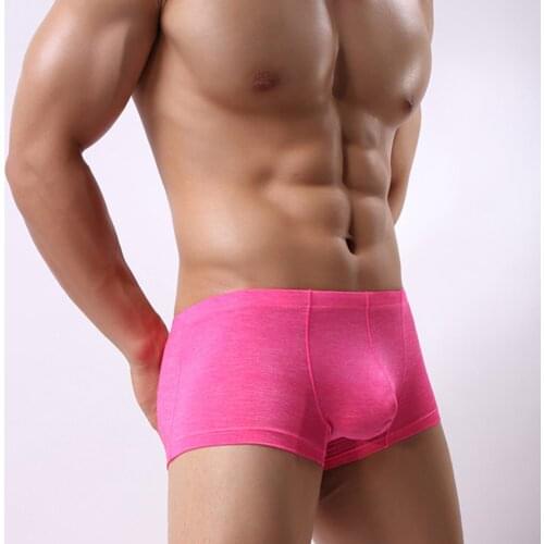 Sexy Mens Boxers Boxershorts Underwear Mens Underpants Soft Shorts U Convex Male Panties