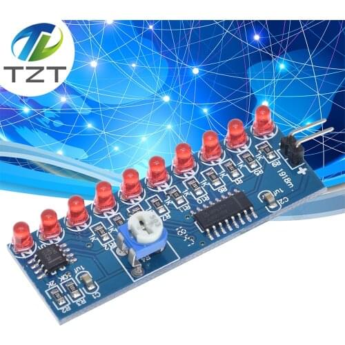 NE555+CD4017 Running LED Flow LED Light Electronic Production Suite DIY Kit CD4017 Running Water Light DIY KIT NE555