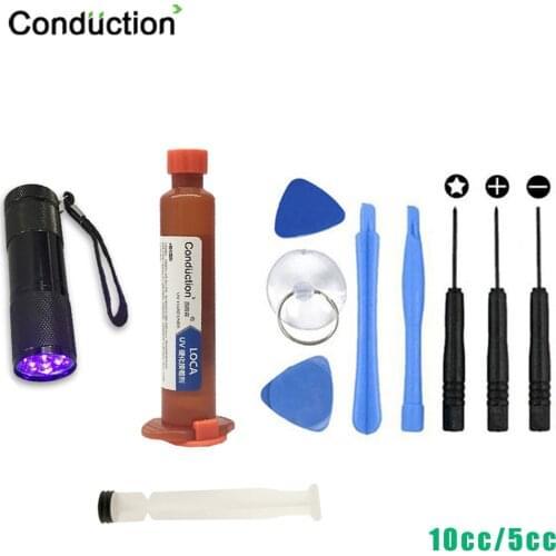 TP-2500 5/10ml UV Glue Loca Optical Liquid Clear Adhesive Explosion Screen Glue for Cell phoneTouch Screen Repair