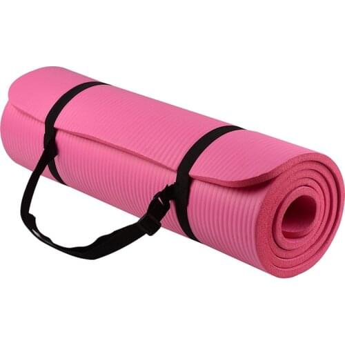 All-Purpose Extra Thick High Density Anti-Tear Exercise Yoga Mat with Carrying Strap