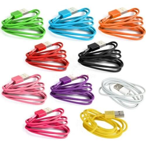 Wholesale White 1M 3ft 8 pin Charge Data Sync USB Cable for iPhone Xs max XR X 8 7 6 Plus 5 For Pad Air Mini Latest IOS 100PCS